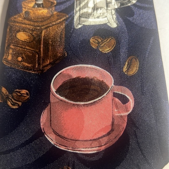 👔A. Rogers blue tie coffee lovers design - Picture 2 of 11